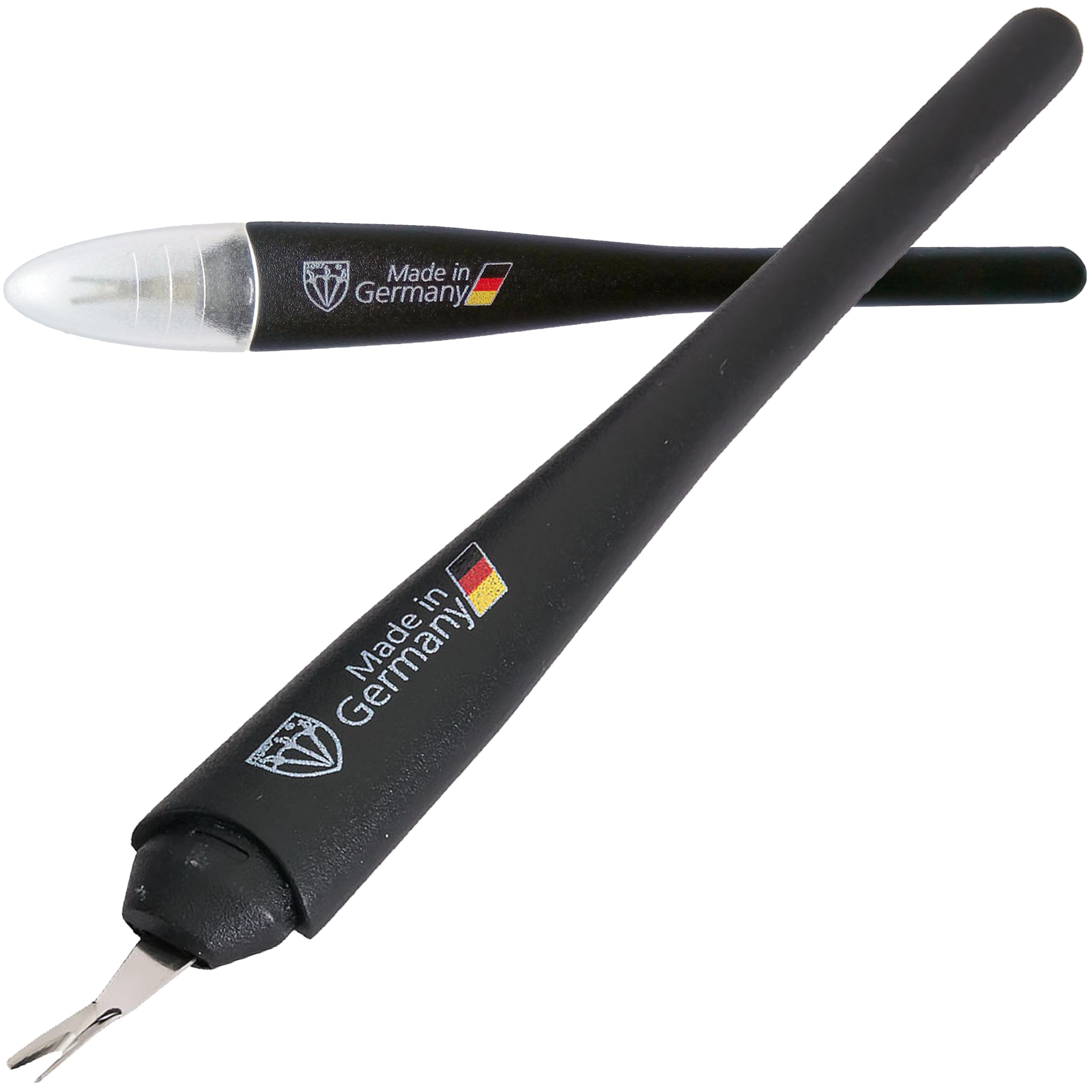 3 Swords Germany - Brand Quality Cuticle Remover Trimmer Knife (2 Pieces) Manicure Pedicure Grooming for Professional Finger & Toe Nail Care by 3 Swords, Made in Germany (7865) — image 1