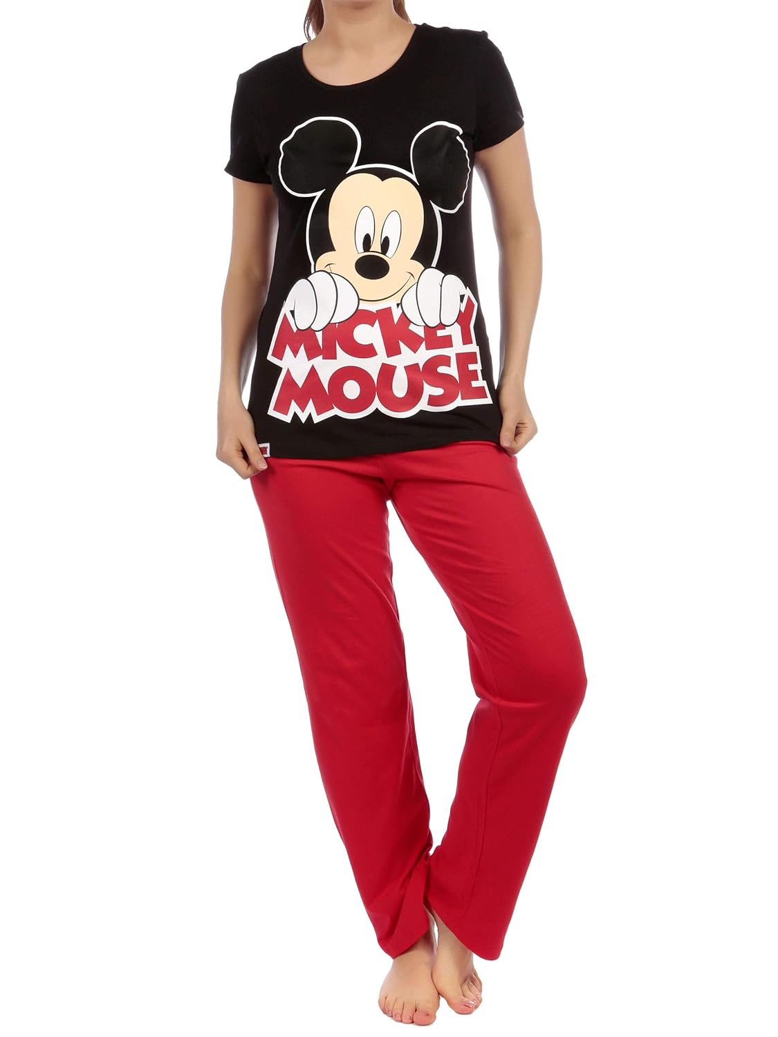 Buy Disney Womens Pajamas Mickey Mouse Size Medium Red at Amazon.in
