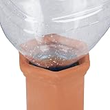 Relaxdays Clay Watering Cones Set of 4, 1.5L Terracotta Plant Irrigation view 6