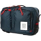 Topo Designs Global Briefcase - Bold Daily Carry Bag, Commuting Travel Pack with Oversized Zips, Signature Denver Style (Eco-Friendly/Navy)