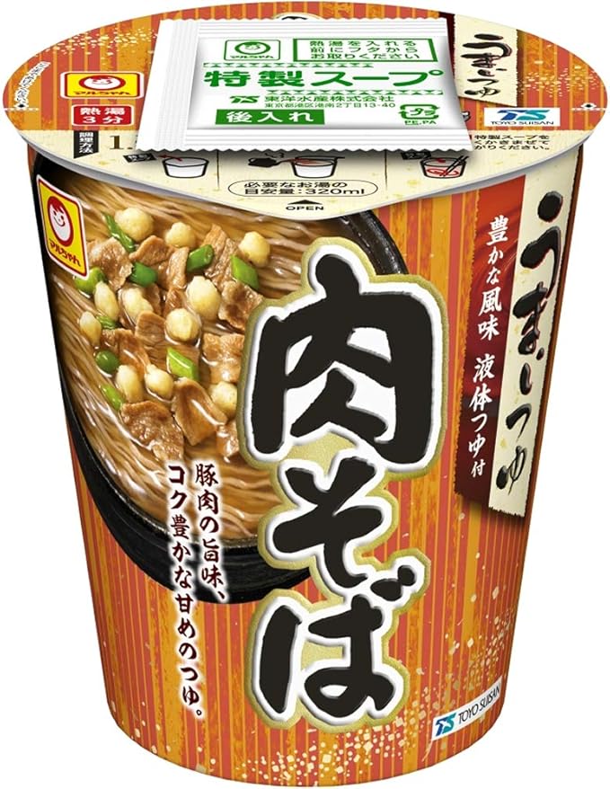 Amazon マルちゃん うまいつゆ 肉そば 72g 12個 東洋水産 そば 通販