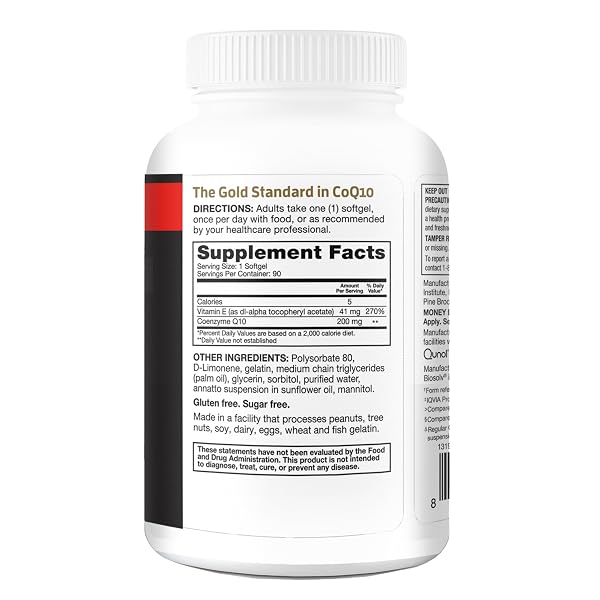 QUNOL COQ10 200MG SOFTGELS, ULTRA COQ10 – ULTRA HIGH ABSORPTION COENZYME Q10 SUPPLEMENTS – ANTIOXIDANT SUPPLEMENT FOR VASCULAR AND HEART HEALTH & ENERGY PRODUCTION, 90 COUNT