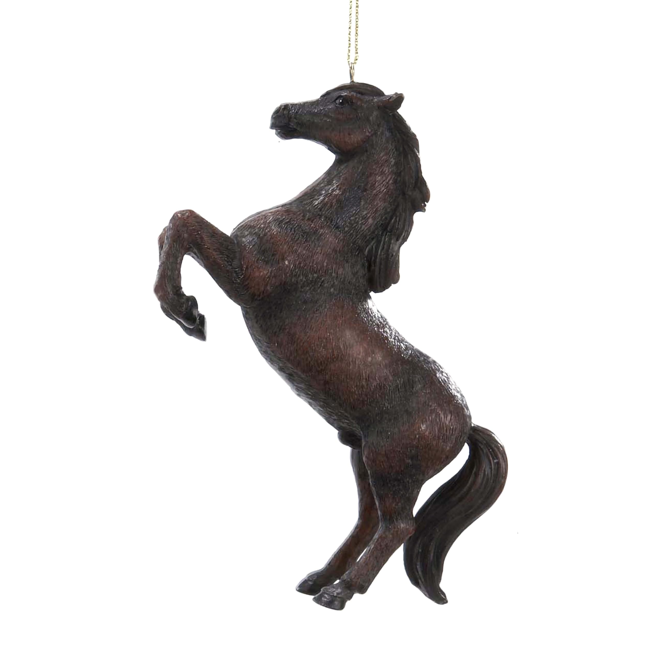 Photo 1 of Kurt Adler Horse Ornament, Black Horse, 4"