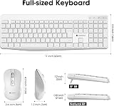 KOORUI Wireless Keyboard and Mouse Combo UK Layout Full Size view 4