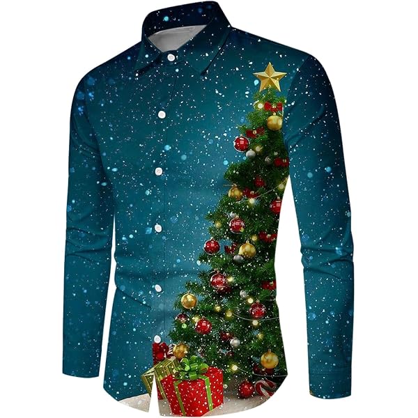 SSLR Mens Christmas Shirts Santa Claus Party Ugly Button Down Long Sleeve Shirts 1cebb6b5 Ff08 4dcd Aed9 325e97aea442.f7ade60834d1b885f73933220fc9d64a