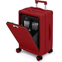 Amazon.com | Nobl Travel Zipperless Check In Suitcase - Aluminum