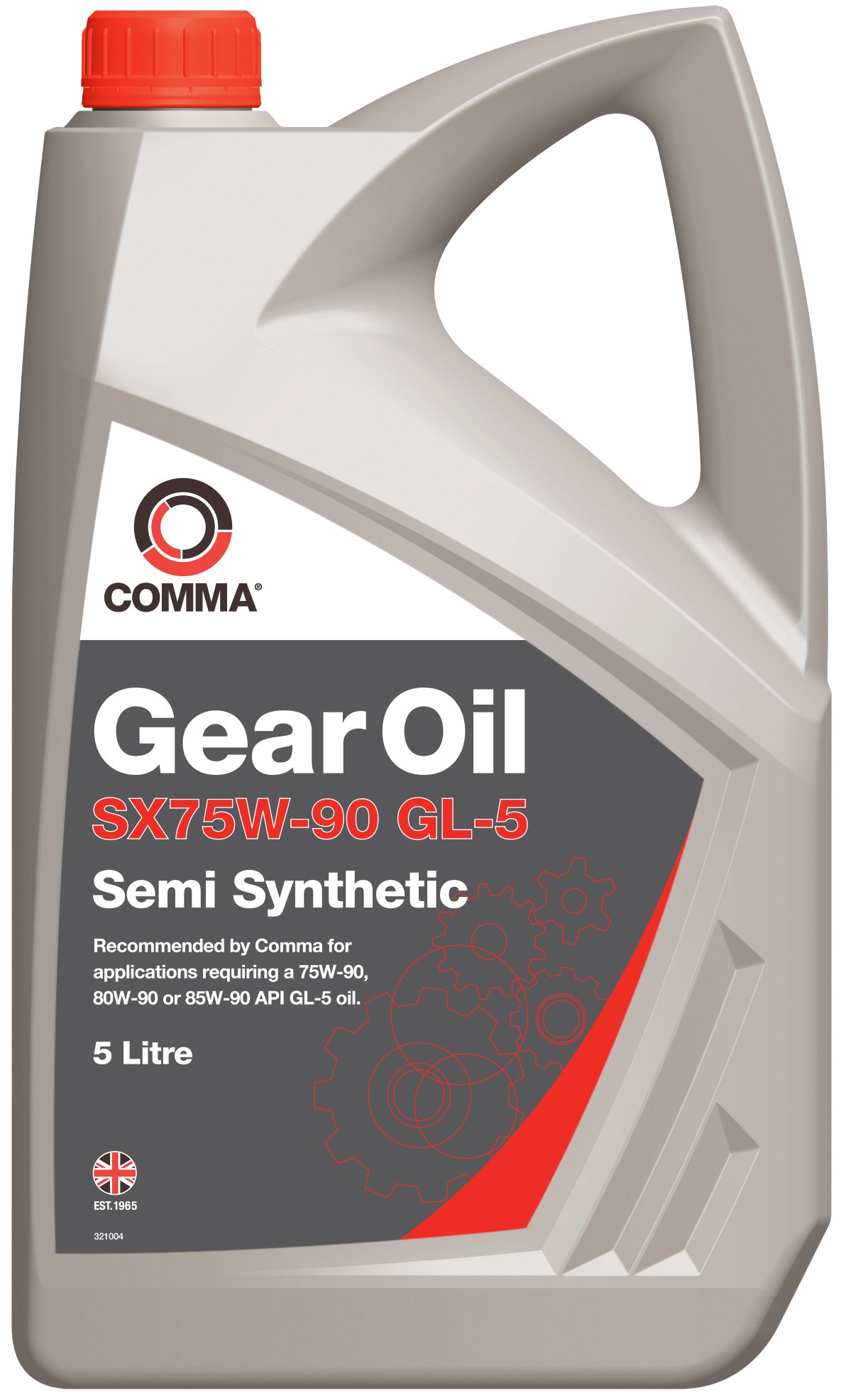 Comma SX5L 5L SX75W-90 GL-5 Semi-Synthetic Gear Oil