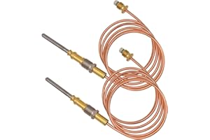 Denkuhin 48 inch Thermocouple for Blodgett 3834 Heavy Duty Nickel Pizza Ovens, Gas Furnace, Pizza Oven, Boiler, Water Heater (2/Pack)