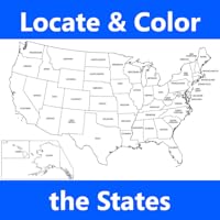 This Is The Perfect Classroom Activity For 1st 2nd 3rd And 4th Grade Students Who Are Learning Where The Different States Are This Ten Question Geography Worksheet Has Them Finding Coloring And Naming Different States