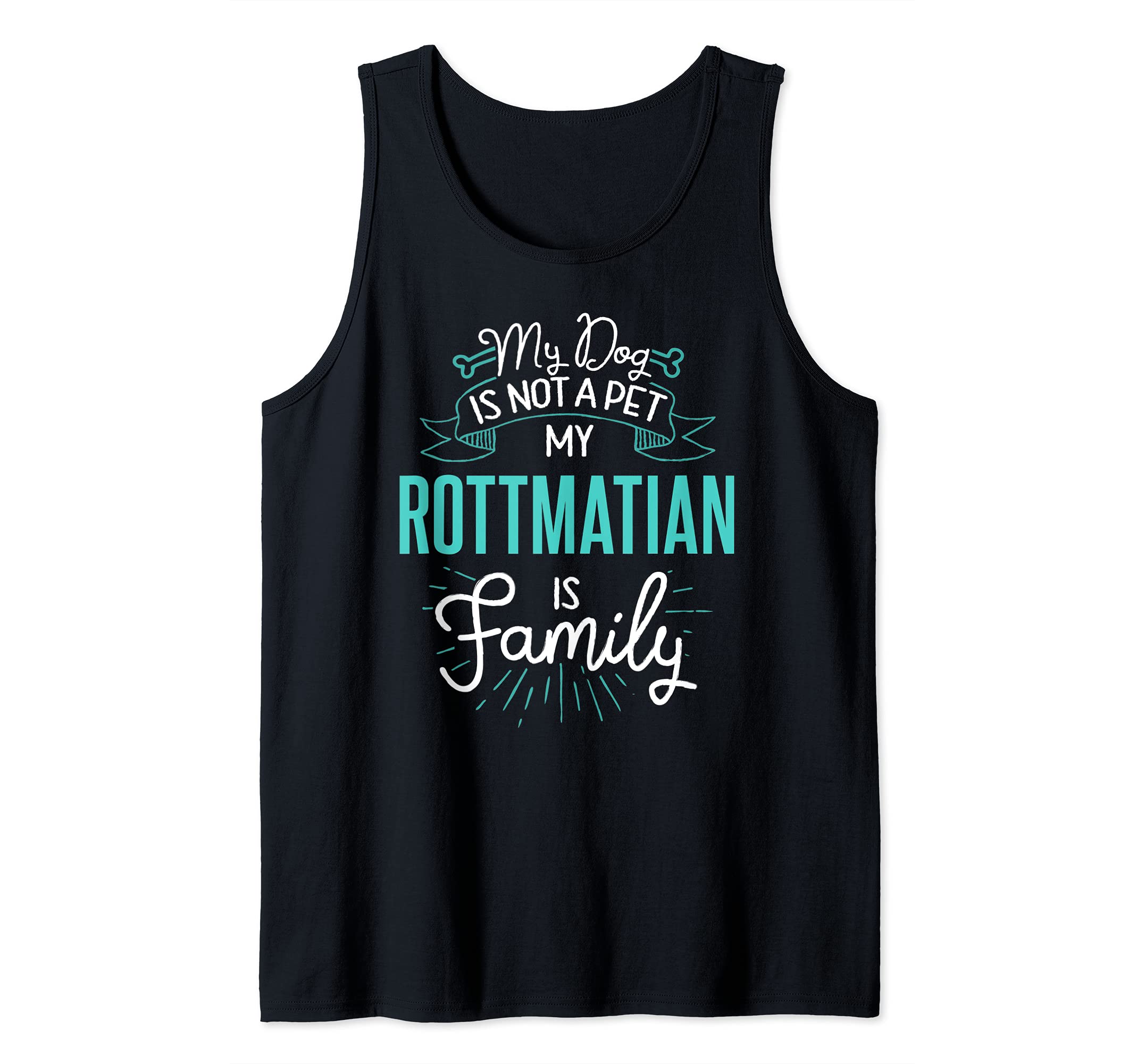 Cute Rottmatian Design Family Dog Giftn Tank Top