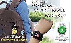 eGeeTouch Smart Travel Padlock with Patented Dual
