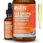 PUAINTA Dog Ear Cleaner, Natural Dog Ear Drops and Infection Treatment, Quantum Silver Dog Ear Cleaning Solution for Itching, Irritation & Wax Build-Up,1oz