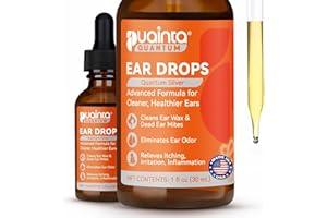 PUAINTA Dog Ear Cleaner, Natural Dog Ear Drops and Infection Treatment, Quantum Silver Dog Ear Cleaning Solution for Itching, Irritation & Wax Build-Up,1oz