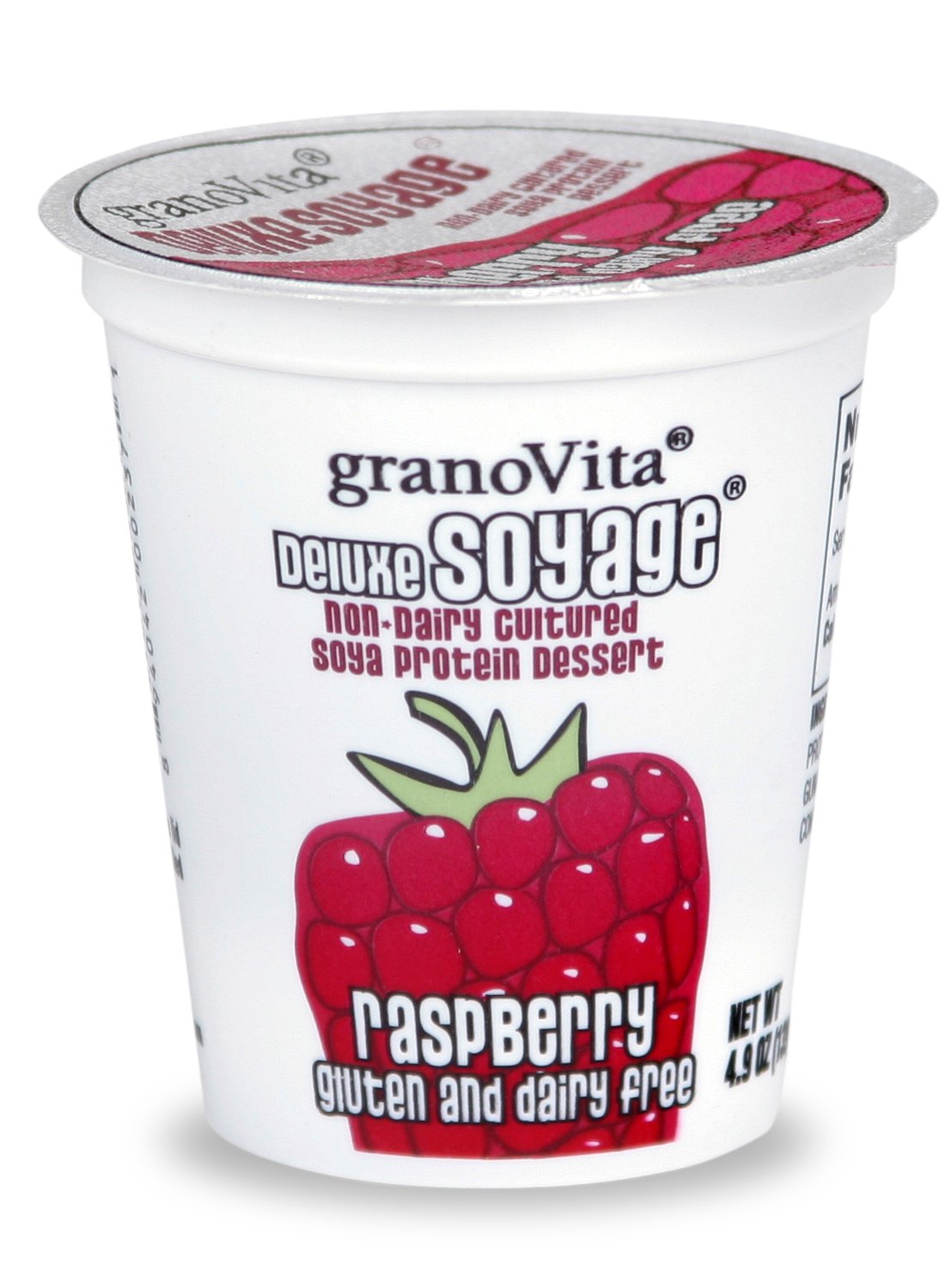 granoVita Delux Soyage Gluten Free, Dairy Free, Raspberry Yogurt, 4.9