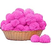 DECORATION CRAFT 60 pc Artificial Marigold Flowers for Diwali Decorations, Day of The Dead, Día de Muertos, Ofrenda & Halloween Décor- Cempasuchil Flowers for Home, Wedding & Festival (Pink)