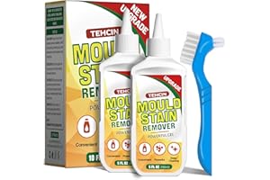 Mould Stain Remover Gel for Tile Grout Washing Machine Cleaner with Brush - 10 Fl Oz