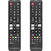 【Pack of 2】 New Universal Remote for Samsung TV Remote Control, Replacement Compatible for All Samsung Smart LED, LCD, HDTV, 