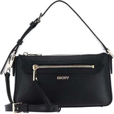 Mala Bryant Ave Tz demi crossbody feminina, negra/dourada, tamanho único