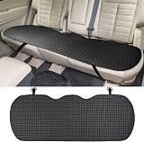 ZATOOTO Rear Car Seat Cover PU Leather Waterproof Back Seat Protector Black