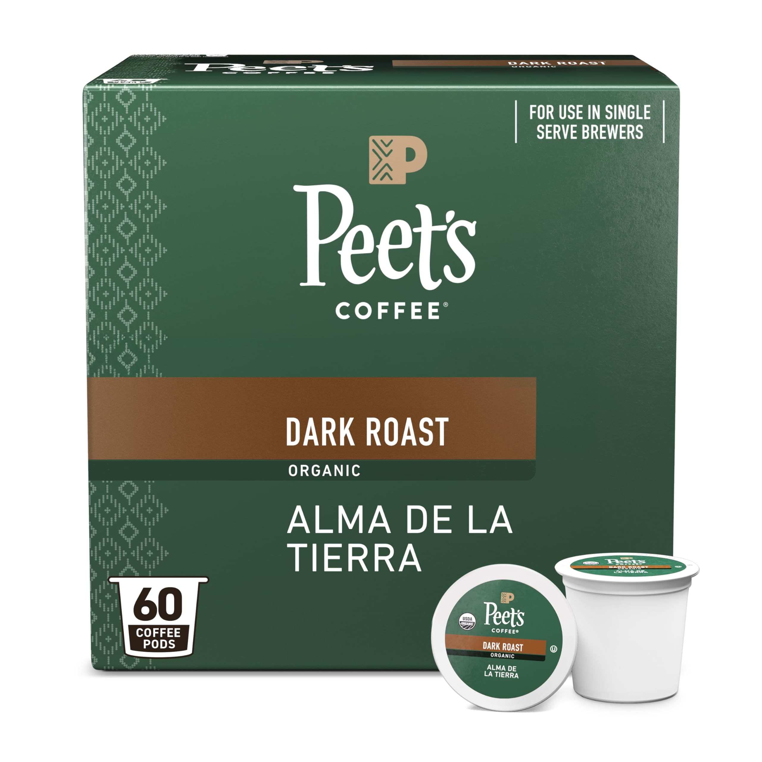 Peet's Coffee, USDA Organic Dark Roast Keurig K-Cup