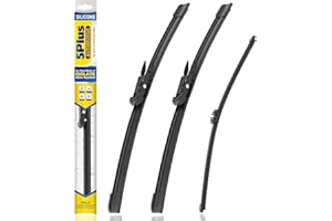 5 PLUS® Silicone Windshield Wipers Replacement for Ford Edge 2015 2016 2017 2018 2019 2020 2021 2022 2023 Wiper Blades(Set of 3),Automotive Replacement Windshield Wiper Blades For My Car-28"/28"/15"