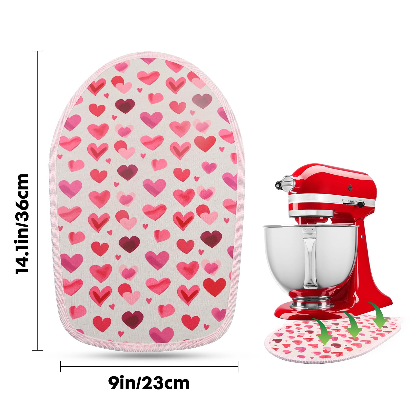 for Kitchen Aid Mixer Sliding Mat - Slider Mat for Kitchen Aid Artisan 4.5-5 Qt Tilt-Head Stand Mixer, Mover Mixer Slider Pad for Kitchen Aid Mixer Attachment Kitchen Appliance Countertop Accessories