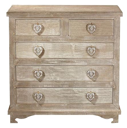 The Attic Romantiek Chest of 5 Drawers (Brown)