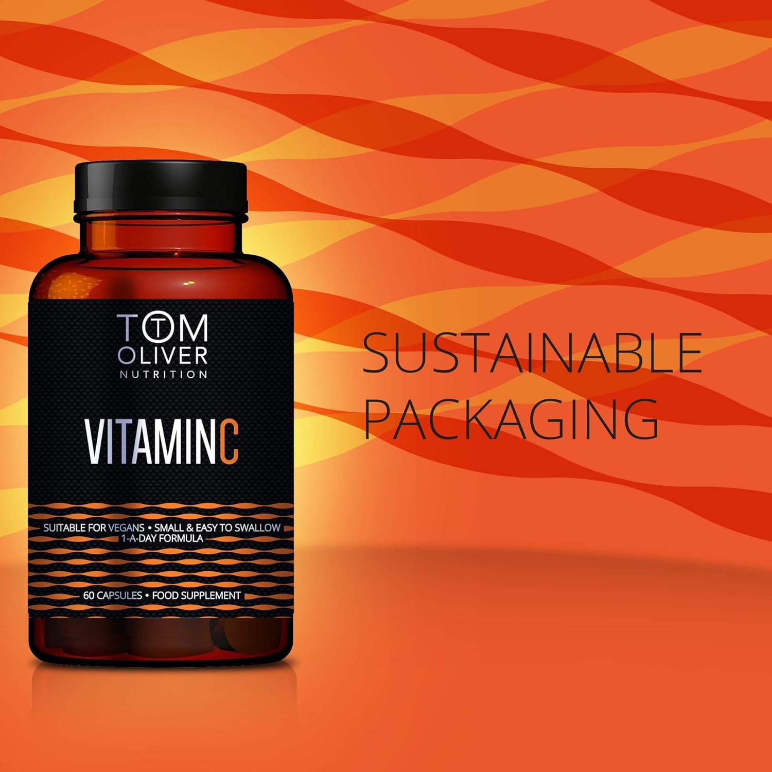 Tom Oliver Nutrition - Vitamin C 1000mg High Strength - Healthy Immune System - Vegan - 60 Capsules, 60 count (Pack of 1) - Image 4