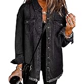 Womens Denim Jackets Stylish Denim Jackets for an Easy Chic Look Long Sleeve Denim Jackets for All Seasons