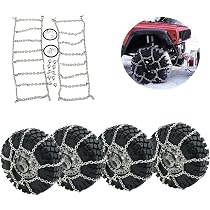 Lot De 4 Chaînes à Neige Métal Pour Traxxas TRX4M 1/18 – Antidérapant Pour RC Crawler, Accessoire Hiver