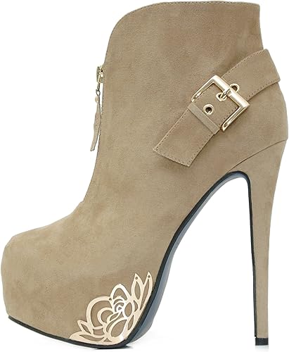 sand ankle boots