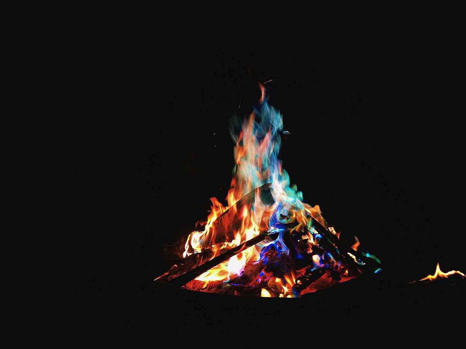 Magical Flames - (Pack of 10 Campfire Fireplace Colorant Packets - Creates Vibrant, Colorful Flames for Wood Burning Fires! (10): Home & Kitchen