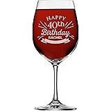 My Personal Memories, Custom Etched Happy 30th 40th 50th 60th Birthday Champagne Flute, Wine, Stemless, Pilsner Beer, Shot Glass (16 oz Wine Glass with Stem)
