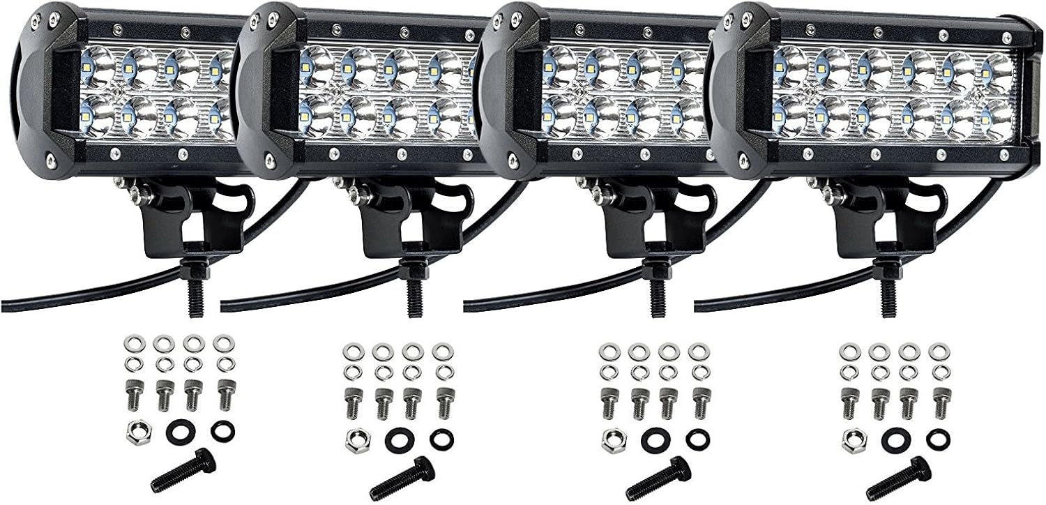 Cutequeen 4 X 36w 3600 Lumens LED Spot Light for Off-Road Rv ATV SUV Boat 4x4 Lamp Tractor Marine Off-Road Lighting (Pack of 4): Automotive