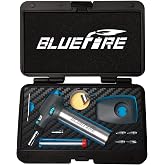 BLUEFIRE HT-908K Butane Soldering Iron Kit Portable Butane Torches Multi-Function Mini Torch for Wood Burning,Hot-Knife,Soldering|Self-Igniting,Adjustable Flame,Light Weight,Rapid Heat Up,Cordless
