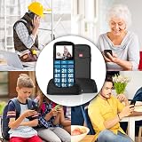 ukuu Big Button Mobile Phone for Elderly – SOS Button, 14mm Keys, 108dB view 8