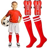 Syhood Soccer Shin Guards and Socks for Toddler Kids Youth, Lightweight Soccer Shin Pads Protective Defender Gear for 3-5, 5-10, 10-15 Years Old Children Teen Boys Girls Sports Game