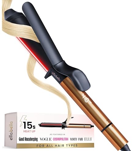 Amazon.com: ion Titanium Pro Curling Iron, 11/2 Inch, Heats up to