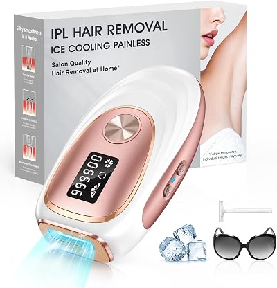 Haarlosy IPL Hair Removal Device - Painless, 5 Levels, Bright Rose