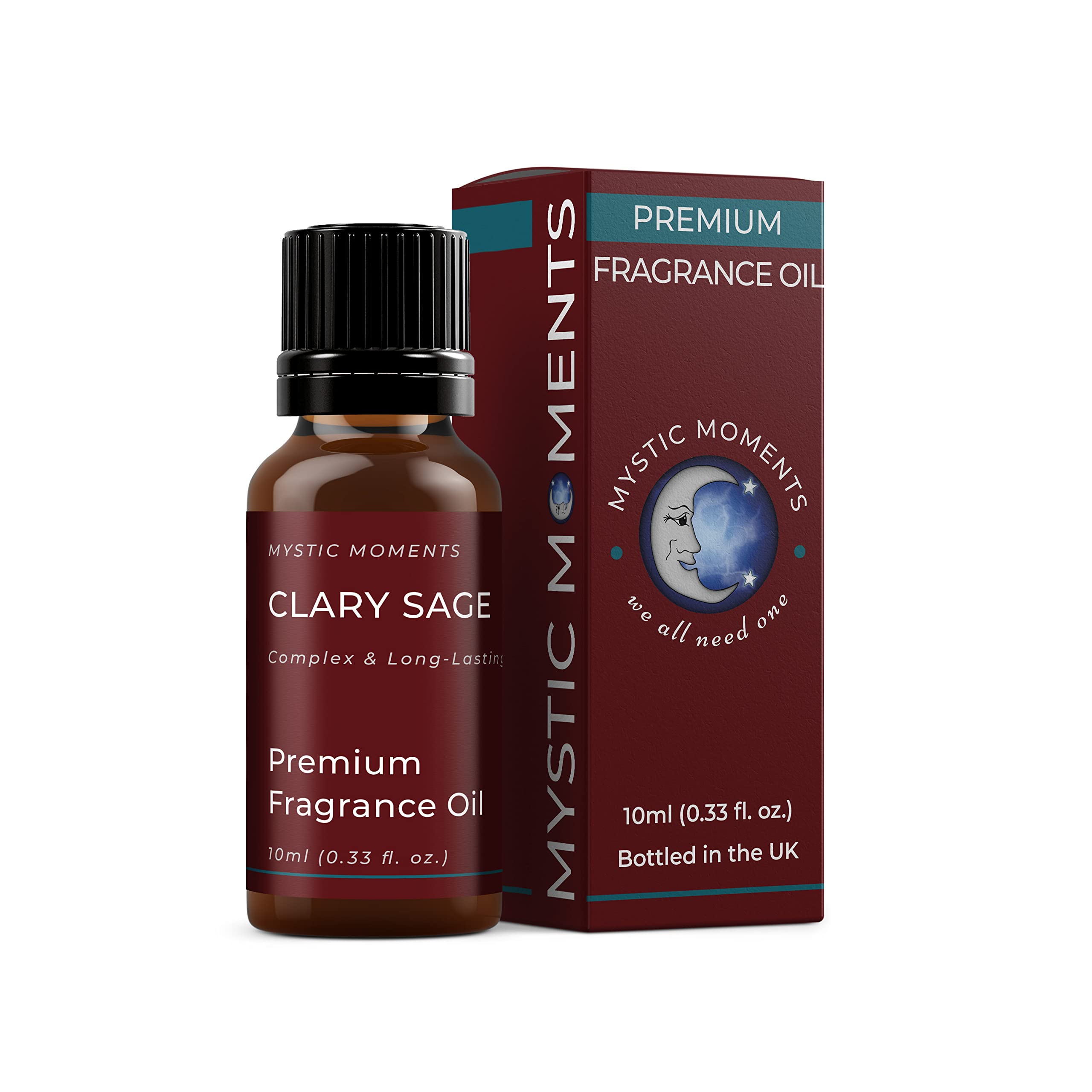 Mystic Moments | Clary Sage Fragrance Oil - 10ml - Perfect for Soaps, Candles, Bath Bombs, Oil Burners, Diffusers and Skin & Hair Care Items — image 1