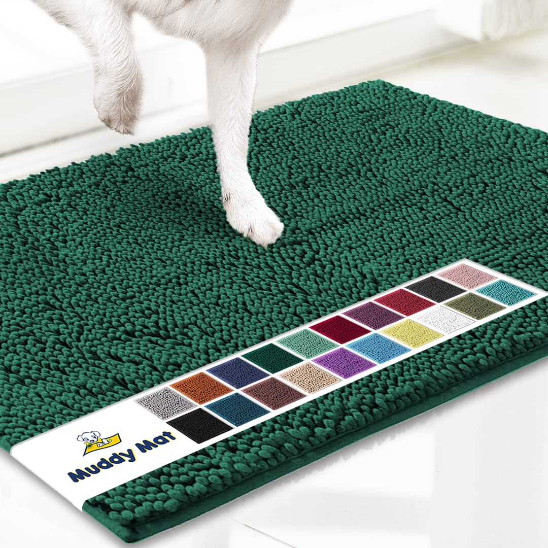 Muddy Mat® AS-SEEN-ON-TV Highly Absorbent Microfiber Dog Door Mat and ...