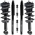 Detroit Axle - 4WD Front 6pc Struts Kit for 14-18 Chevy Silverado GMC Sierra 1500, Struts w/Coil Spring Sway Bars Rear Shock Absorbers 2014 2015 2016 2017 2018 Replacement Suspension