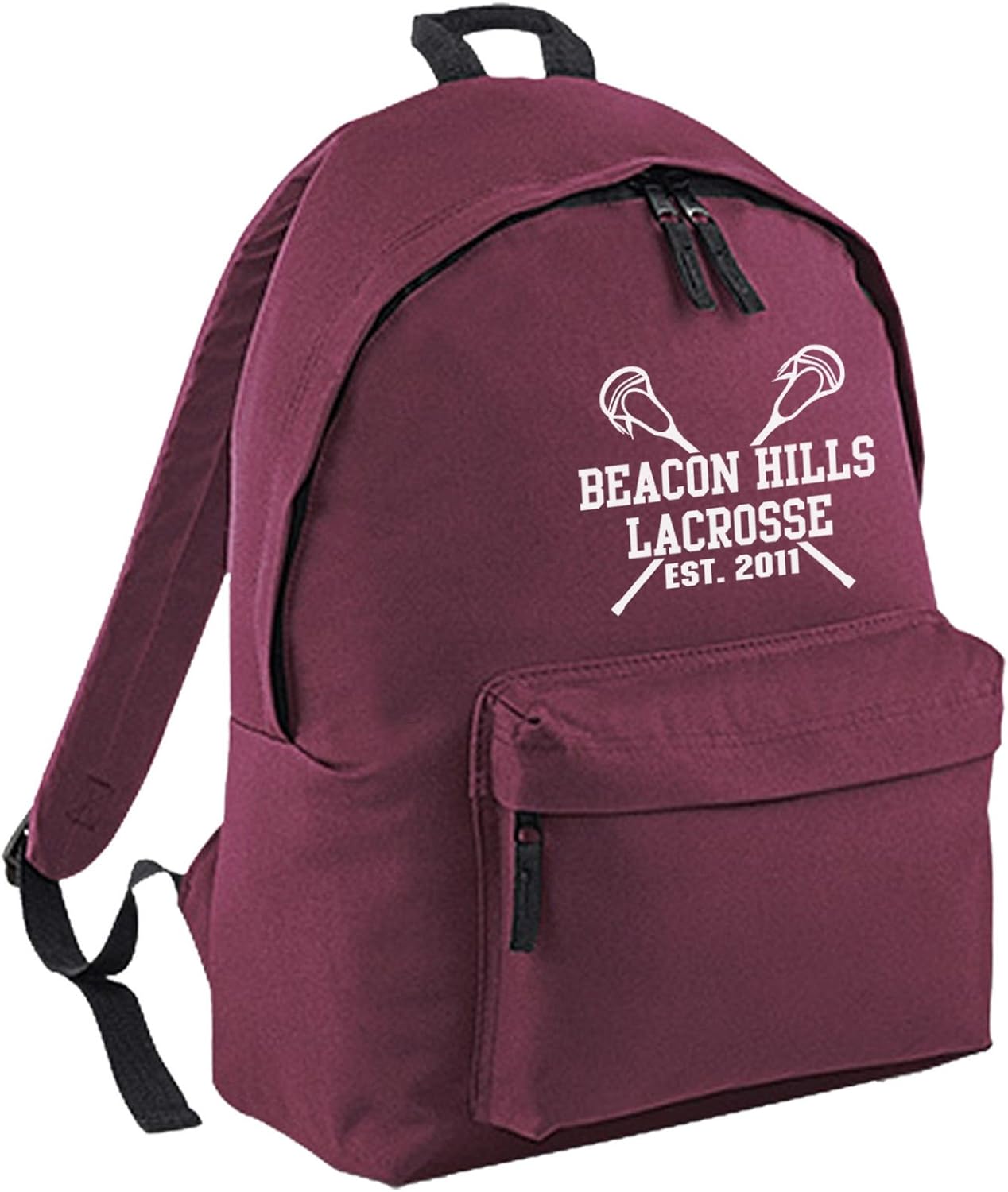 UKPrintwear Beacon Hills Lacrosse Backpack (Beacon Hills Lacrosse), Red