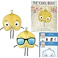 The Bad Seed, Good Egg Presents The Cool Bean by Jory John Hardcover, MerryMakers Plush Book Character 8" Flip Doll Toy and Fun Pages (A Gift Set About Self-Confidence, Kindness, and Popularity)
