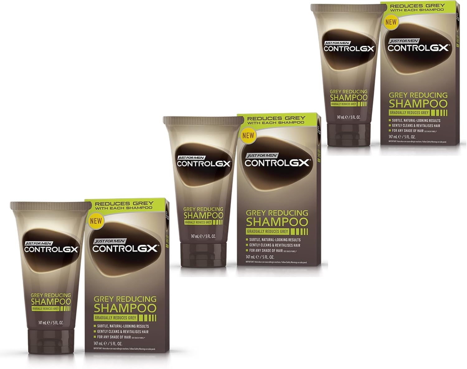 Just For Men X 3 Control GX Shampoo 147ml, 441 ml (Pack of 1)