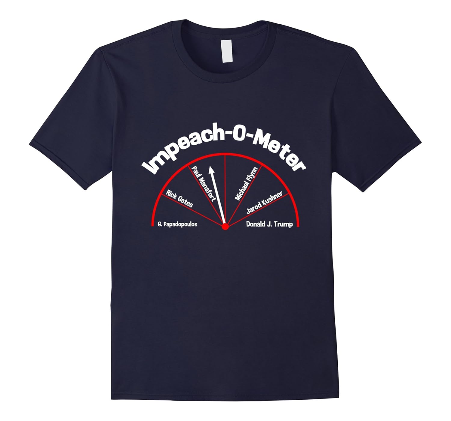 President Trump Impeach O Meter Criminal Indictment T-Shirt-ANZ