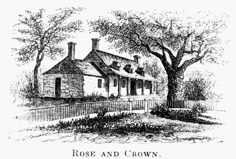 New York Tavern C1776 Nthe Rose And Crown Tavern At New Dorp Staten Island Where British General William Howe Was Billeted In 1776 Poster Print by 24 x 36 