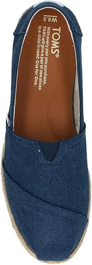 toms navy washed canvas women's classics
