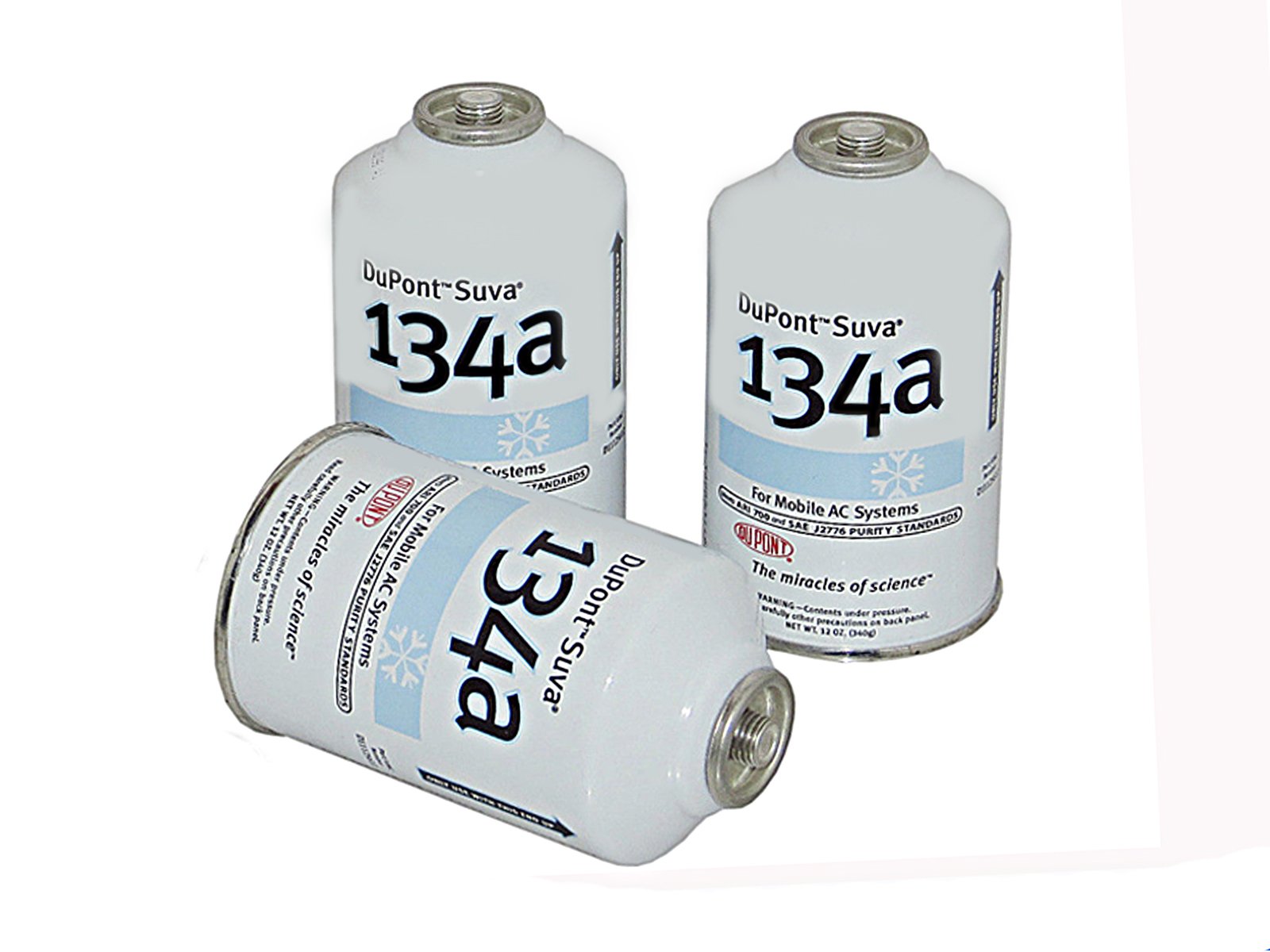 Dupont 3 Cans R 134a Suva Ac Automotive Refrigerantfreon R134a 12oz