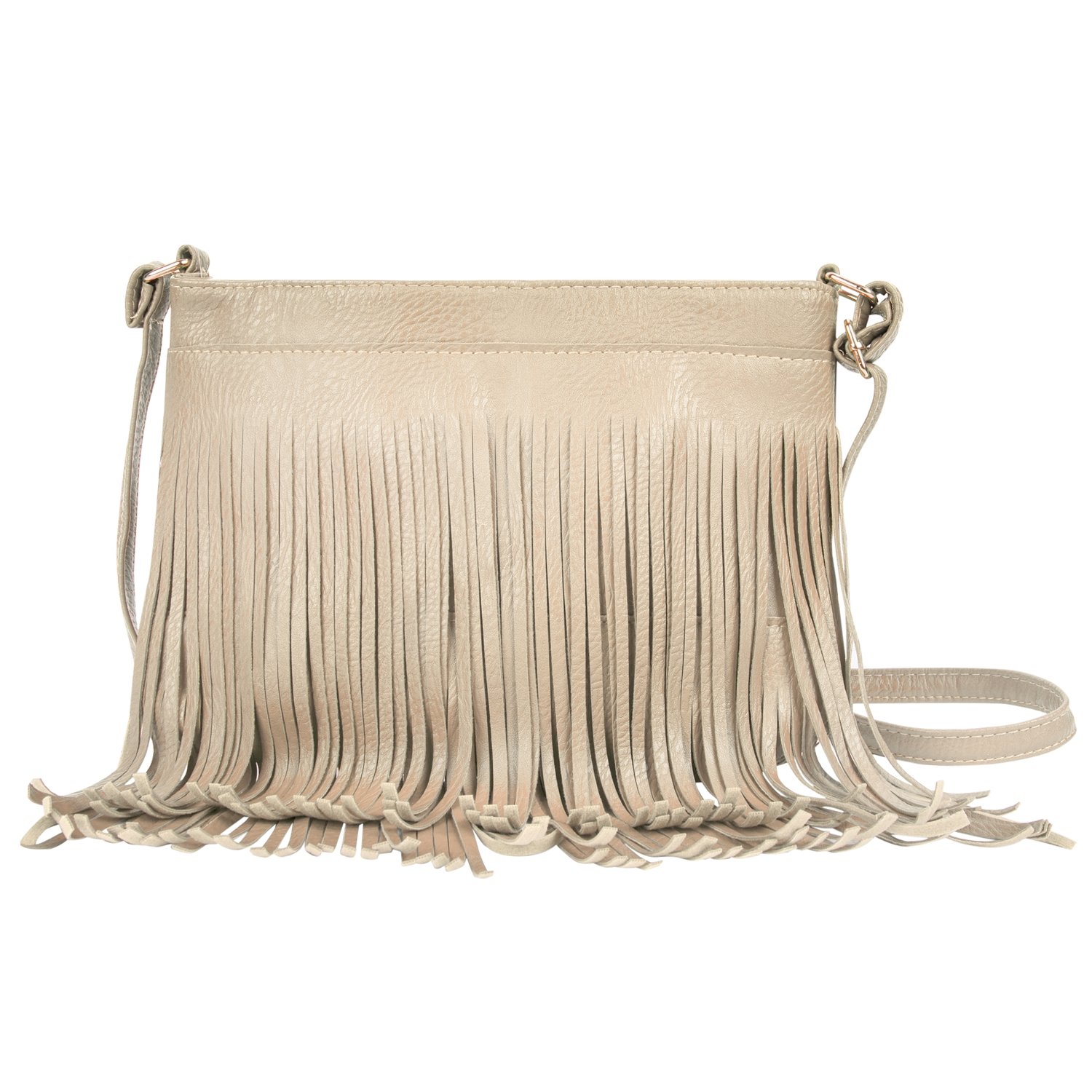 Women Fringe Satchel Casual Formal Faux Leather Shoulder Bag Crossbody Bag